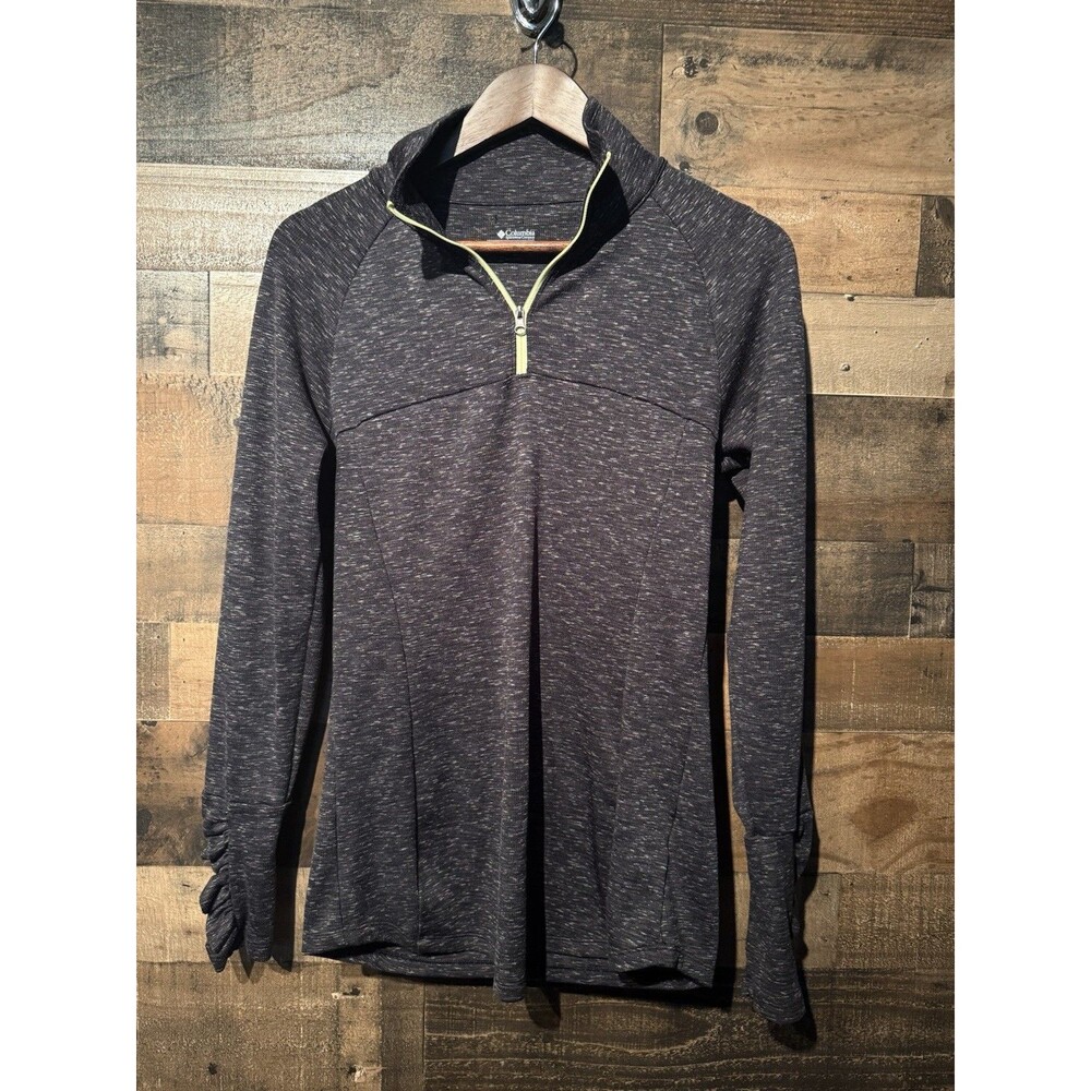 🔥NEW- Columbia woman’s grey quarter zip long sleeve activewear top  Sz M